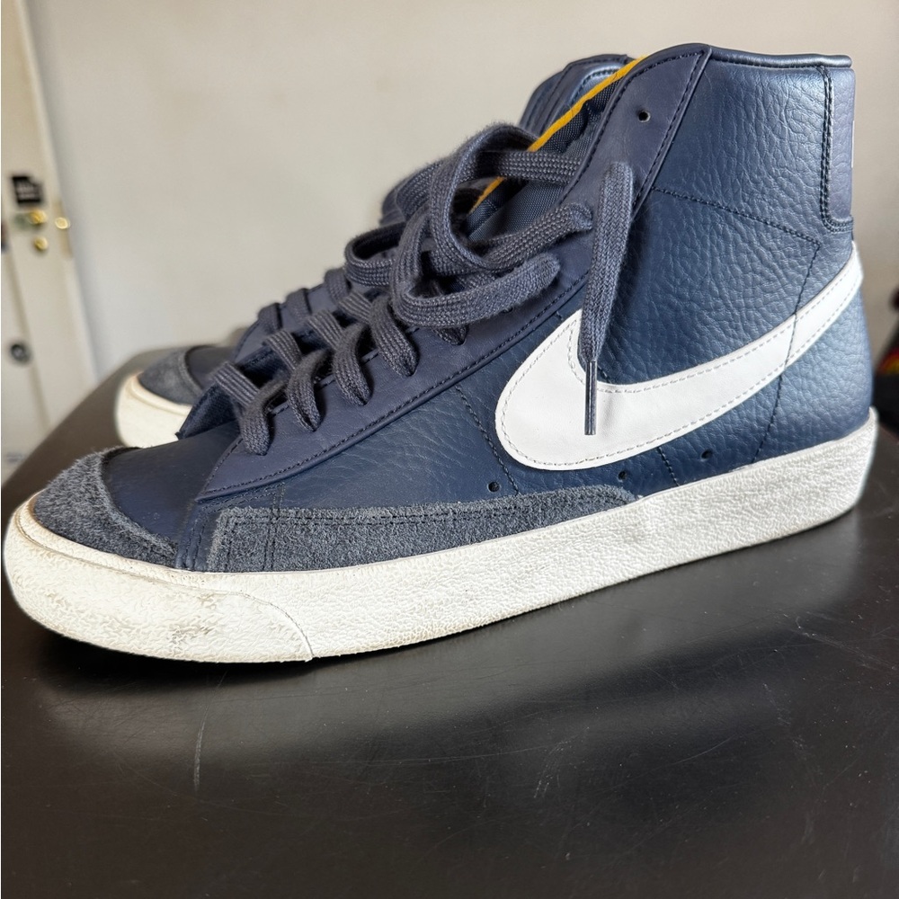 Nike Blazers Blue and White